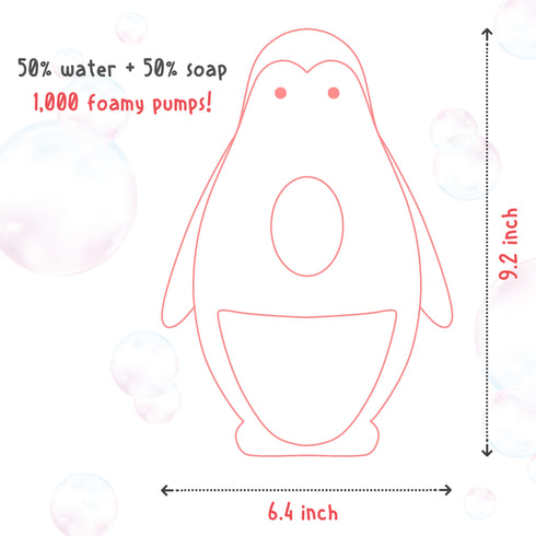 EDNA HOME Cute Penguin Soap Dispenser